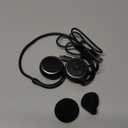 Small Bluetooth Headphones Wrap Around Head - Sports Wireless Headset with Built in Microphone and Crystal-Clear Sound, Foldable and Carried in The Purse, and 12-Hour Battery Life, Black