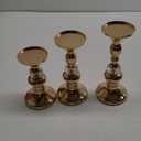 Luxshiny 3pcs Vintage Style Candle Holder Elegant for Romantic Tabletop Decor for Weddings Parties and Home Ambiance Design
