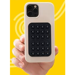 Classic - Silicone Suction Phone Case + Adhesive Mount - Hands-Free, Strong Grip Holder for Selfies & Videos, IPhone 15 Pro Max