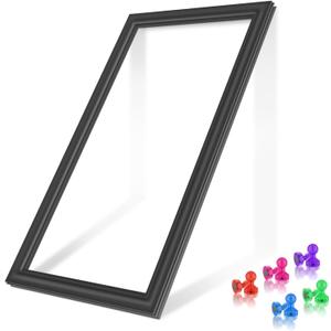 UPGRADED 242193212 Refrigerator Door Gasket Compatible with Frigidaire Kenmore Refrigerator Door Gasket AP5806924 PS9493822 Refrigerator Door Seal FFTR1814TWB FFTR1814TWG FFTR1821TS0 Fridge Seal Black