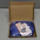 PLULON Blue Wavy Bob Wigs with Bangs Heart Sunglasses Hair Cap for Women, Colored Synthetic Hair Short Bob Loose Curly Shoulder Length Wigs for Costume Bachelorette Party Music Festival