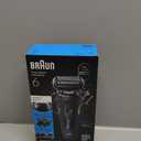 Braun Electric Shaver for Men, Series 6 6120s, Wet & Dry Shave, Turbo & Gentle Shaving Modes, with Precision Trimmer & Pouch, Blue