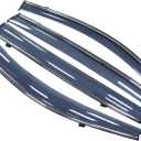 NewYall Front Rear Left and Right Chrome Door Window Visor Wind Rain Guard Deflector Trim for Acura MDX Sport Utility 2014-2021