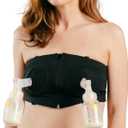 Hands-Free Pumping Bra - Comfortable, Adjustable, Customizable - Converts Nursing Bra or Maternity Bra to Breast Pump Bra, X-Small-Large, Black
