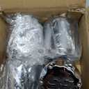 SS Golf Cart Wheel Center Caps-4 Pack,Fits EZGO,Club Car,Yamaha - 2.75" Chrome Hub Caps for 8,10,12 inch Rims,Push-in Style,Height 3.21"