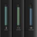 Shampoo and Conditioner Dispenser - Shower Soap Dispenser Wall Mounted No Drill - Shampoo Conditioner Body Wash Dispenser 3 Chamber - Easy Install for Bathroom Hotel Black 1200ml