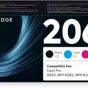 206A Toner Cartridges Compatible Replacement for HP Color Pro MFP M283fdw M283cdw M283fdn M282nw Pro M255dw Printer | W2110A W2111A W2112A W2113A 4-Pack