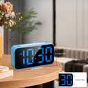 Topski Loud Alarm Clocks for Bedrooms Heavy Sleepers, Digital Clock with Night Light, Large Display, Dual Alarm, Snooze, Dimmable Bedside Alarm Clock for Kids Teens Boys Girls