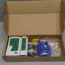 RJ45 Crimping Tool Kit Ethernet Crimp Set, RJ-11, 6P/RJ-12, 8P/RJ-45 Crimp, Cut and Strip with 20PCS CAT5 CAT5e Connectors, Covers,1 Network Cable Tester 1 Wire Stripper