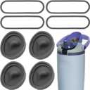 4Pcs Replacement Stopper Compatible with Owala FreeSip Sway Tumbler 30oz 40oz Water Bottles, Silicone Seal & Ring Set, Leak-Proof Stopper Insert and Cap Seal Replacement Accessories
