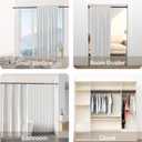 Shower Curtain Rod, 1" Diameter Heavy Duty Tension Shower Rod, Non Slip Adjustable 28-102 inch No Drilling Shower Curtain Rods Spring Tension For Bathroom, Shower Stall, No Rust, Black