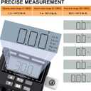 MULWARK 1/2" 3 Color Visual Signal Digital Torque Adapter with Tire Pressure Gauge - Calibrate Digital Torque Wrench Adapter with LCD Backlight (7.4 to 147.5 ft-lbs)
