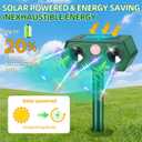 2026 Sonic Fortress Pro Deer Repellent Solar Ultrasonic Animal Deterrent Devices Outdoor Squirrel Repellent Cat Deterrent with IP65 Motion Sensor to Scare Raccoon Rabbit Dog Skunk for Garden (2)