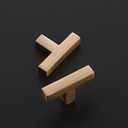 Ravinte Cabinet Handles Solid Slim Champagne Bronze 20 Pack Single Hole Square Bar Drawer Handles Kitchen Cabinet Pulls Drawer Kitchen Cabinet Hardware