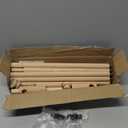 Wood Over The Table Rod Stand with Clamps Adjustable 20-47inch Tall 15-106inch Length Wooden Table Rod Stand Decorations for Party Anniversary Wedding Birthday Christmas Halloween.