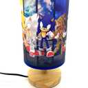 Table Lamp Super Sonic Bedside Night Light Wood Base Room Decoration or Great Gift Ideas