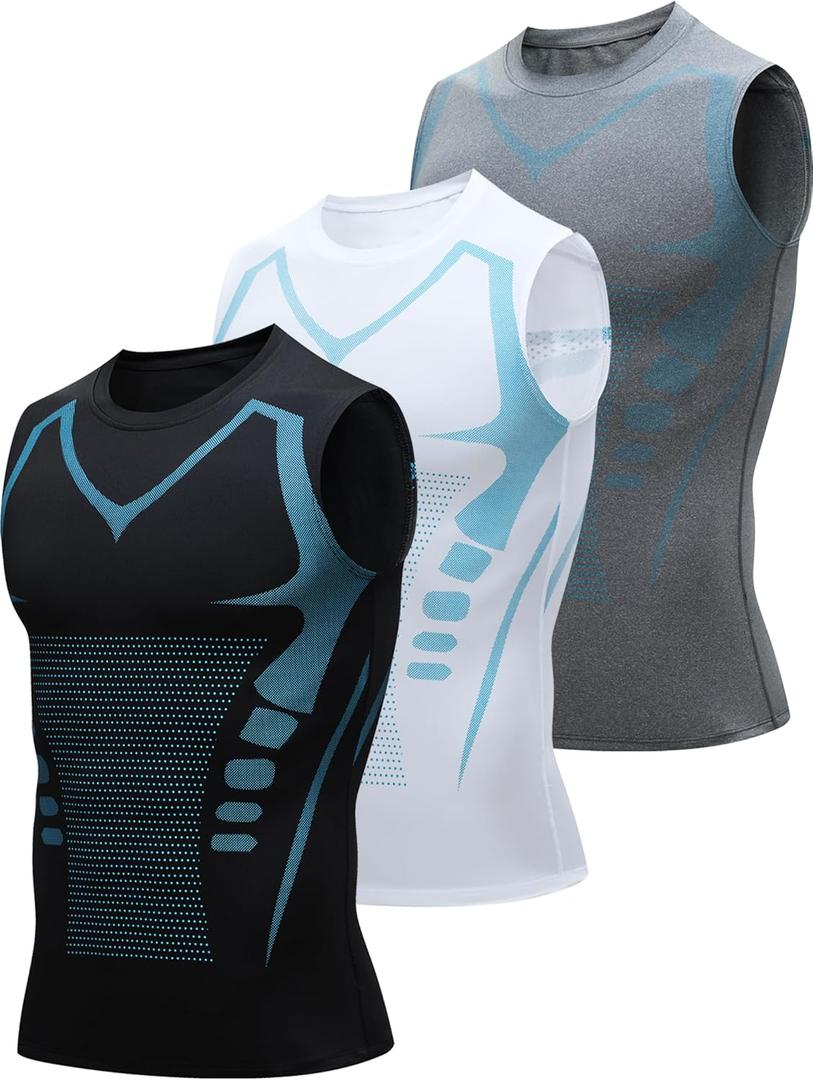 Mens Tank Tops,Sport Running Dry Fit Gym Shirt, Wicking Athletic Mesh Breathable Muscle Tee Workout Sleeveless Shirts,M