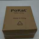 PoKat 23" Modern Ceramic Table Lamp Set of 2 for Living Room White Desk Lamps for Bedroom Farmhouse Bedside Nightstand Bedside Lamp End Table Lamps Beige