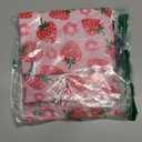 Crossbody Purse with Strawberry Print, Zipper Pocket, Adjustable Strap, Women's Shoulder Handbags