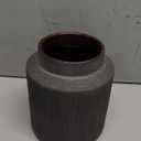 Rustic Vases for Home Decor. Ceramic Vase for Dining Table Decor. Terracotta Decorative Vase 6.1IN. ZSHLXM (Dark Brown)