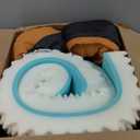 EHEYCIGA Orthopedic Dog Beds for Extra Large Dogs, Waterproof Memory Foam XXL Dog Bed with Sides, Non-Slip Bottom and Egg-Crate Foam Big Pet Couch Bed with Washable Removable Cover,Pumpkin Orange