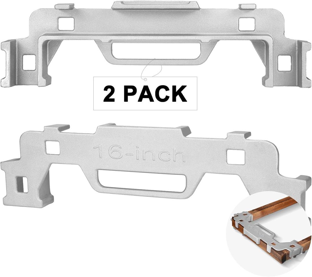 Tandefio 2 Pcs 16 Inch Framing Tools Framing Stud Layout Tool Cast Aluminum Stud Measurement Spacing Precision Jig Tool for Walls Roofs Floors or Ladders