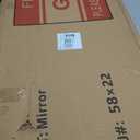 Full Length Mirror 58"x22" - Beveled Edge Rustic Brown Dressing Mirror, Solid Wood Frame, Wall Mounted or Leaning for Bedroom, Entryway, Living Room