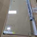 Frameless Double Sliding Shower Doors, 55-60" W x 76" H Shower Glass Door, 1/4" (6mm) Thick ANSI Certified Tempered Glass with Explosion-Proof Film and Nano Coating, Matte Black