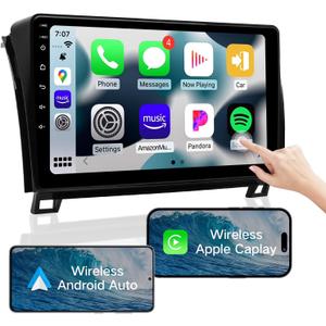 Car Stereo with Apple Carplay - 10.2" Touch HD Screen Bluetooth Radio for 2007-2013 Toyota Tundra, 2008-2018 Toyota Sequoia, FM/AM Radio, Wireless Android Auto, SWC, DSP (4G+64G)