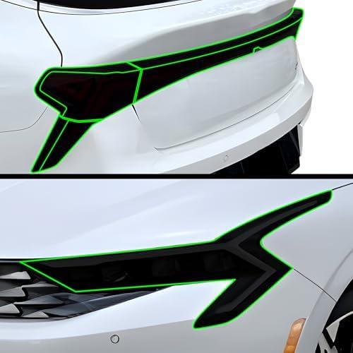 BOGAR TECH DESIGNS Precut for KIA K5 2025-2026 Full Headlight Taillight Tint Kit, Dark Smoke