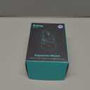 Lekvey Ergonomic Mouse, Vertical Wireless Mouse, Rechargeable 2.4G Optical Carpal Tunnel Mice with USB Receiver: 1000/1200 / 1600 DPI, 6 Buttons, for Laptop, Computer, PC, Desktop, Light Purple