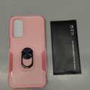 FNTCASE for Samsung Galaxy A15-5G Case: Dual Layer Shockproof Protective Cell Phone Cover with Magnetic Kickstand | Military Grade Drop Proof Protection | Hybrid Matte Textured Rugged Hard Phonecase (Rose Pink)