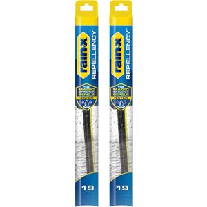 Rain-X 810361 Repellency Water Repellent Wiper Blades, 19" Windshield Wipers (Pack of 2), All Weather Streak-Free for Enhanced Visibility w/Water Repellency Formula