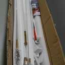 2 Pack 4 Step Hand Rails for Outdoor Steps,Railings for Outdoor Steps,White Outdoor Handrail for Concrete,Brick,Wood, Marble Steps