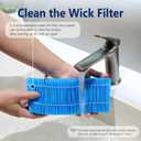 2-Pack H35i Wick Filter Replacement, Compatible with Blueair Premium Smart Humidifier H35i, Evaporative Washable Humidification Filter