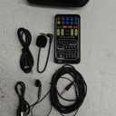 Voice Changer Set,I9 Multifunction Portable Recording Mini Sound Card,8 Different Sounds,High Device Compatibility,for Game Music Recording,Phone Computer Sound Changer(English Version)