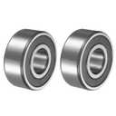 Uxcell 2Pcs 3305-2RS/5305-2RS Double Row Sealed Angular Contact Ball Bearing, 25 x 62 x 25.4mm Ball Bearings for Electric Motor, Pumps, Compressors, Agricultural Machinery