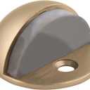 Dome Door Stop Wall Protectors with Rubber Stopper Satin Brass Floor Mounted Door Stoppers 10-Pack Design House, 188342