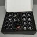 MUCHOO Cupping Set Professional Chinese Acupoint Cupping Therapy Sets Portable, Suction Hijama Cupping Set with Vacuum Magnetic Pump Cellulite Cupping Massage Kit 22-Cup