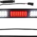 LED 3rd Third Brake Light Smoked Lens with Seal Gasket For 1999-2006 Chevy Silverado GMC Sierra 1500 2500 3500 Classic High Mount Stop Lamp Assembly