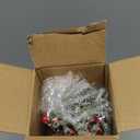 Small Christmas Tree, Artificial Mini Tabletop Decorations with Pine Cones Red Berries for Home Party Christmas Decorations Winter Indoor Outdoor