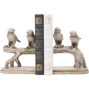 Decorative-Bookends Birds Book-Ends Heavy Duty - Unique Book Ends to Hold Books Heavy Duty Antique Book Stoppers for Shelf Office Desk Books Stand Organizer 2.3 LBS 4.75 * 4 * 6 in Newman House Studio
