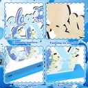 It's a Boy Baby Shower Centerpieces Baby Shower Table Centerpieces Bloom Table Display with Letters A Sweet Baby Boy is on His Way Gender Reveal Decorations for Boy Birthday Supplies (Wooden)