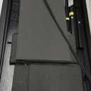 Sweetcrispy 47 Inch Computer Desk with Drawers for Home Office, Writing Desk with X-Shaped Reinforcement, Wood Table with Adjustable Position Drawers, Modern Study Work Table with Side Hook, Black