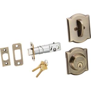 Schlage Lock Company B60CAM609 Series Deadbolt Camelot Rose Single Cylinder Deadbolt