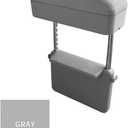 Car Console Armrest Box Arm Rest Height Adjustable Comfort Elbow Pad Universal (Grey) (Gray)