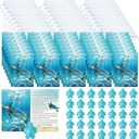135 Pcs Sea Turtle Story Gifts Mini Keepsake Appreciation Notecards Set Turtle Story Wallet Sized Cards Employee Gifts Drawstring Bags and Starfish Charms for Teacher Women Men