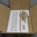 XYDikssn Modern Brass Alabaster Wall Sconces,Handmade Modern Vanity Wall Sconce,Bathroom Living Room Bedroom Wall Lamps,Bedside,Hallway,Corridor,Stairs Wall Lights（Bulb Included）（Single）