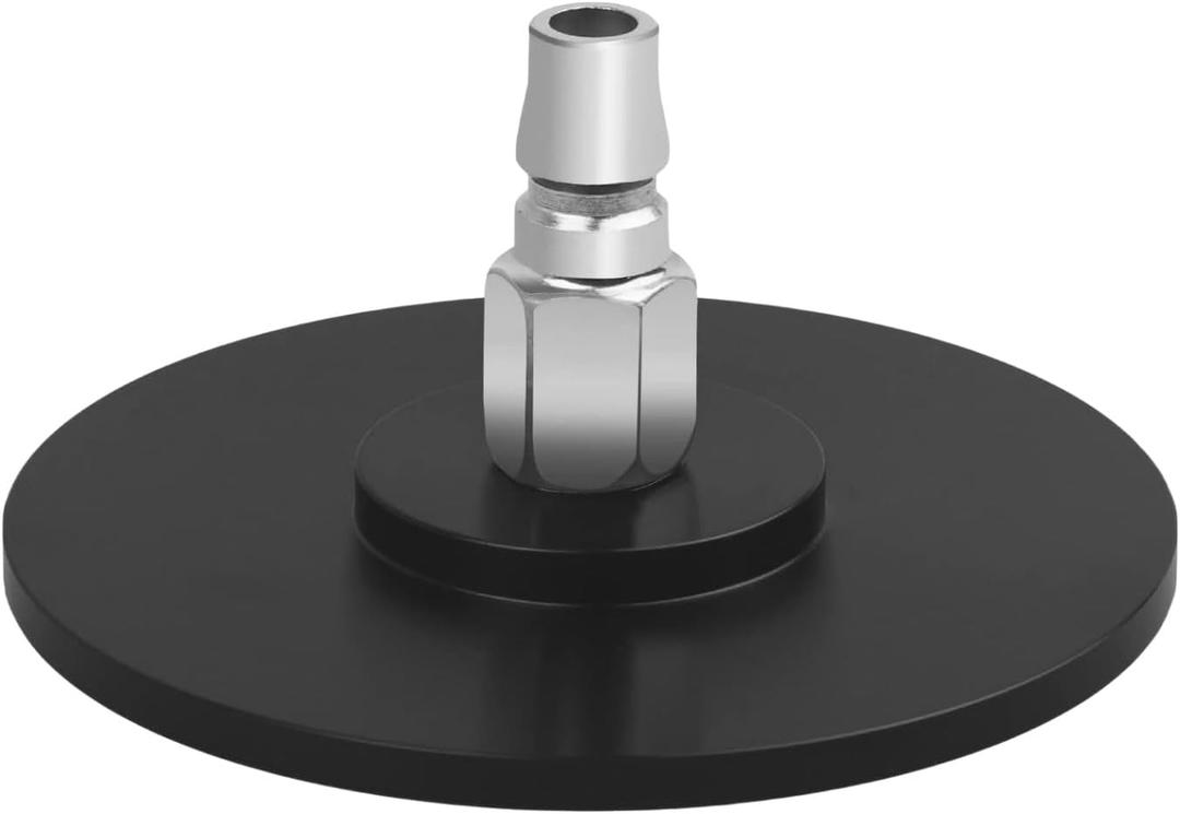 Large Suction Cup Base Adapter for Vac-U-Lock Machine Air Connector Device Attachments Accessory Gift 12cm/4.7in Diameter (Black)
