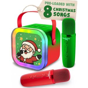 Move2Play, Karaoke Machine for Kids | Includes 20+ Kid Songs | 2 Microphones | Connect with Bluetooth | 3, 4, 5, 6, 7+ Year Old Gift | Toy for Girls, Boys, & Toddler | Birthday Present (Christmas)